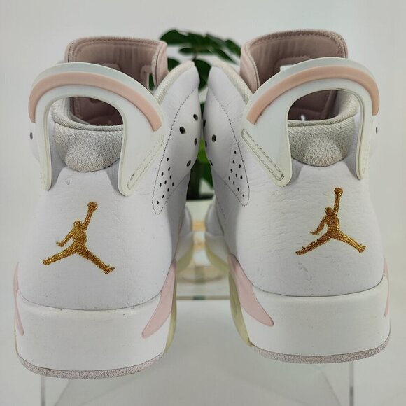 Nike Women’s Air Jordan 6 Retro White Leather Sneakers DH9696-100 Size 9 - Picture 3 of 8
